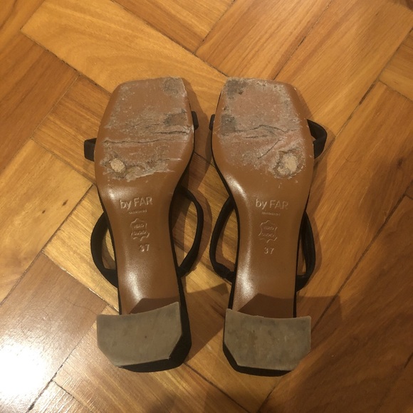 By Far Tanya Black Suede Heels - Picture 4 of 4